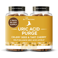 Eu Natural Purge Uric Acid Flush bottle front for daily support