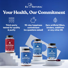 Eu Natural Urinary Harmony household-use illustration with capsule bottle