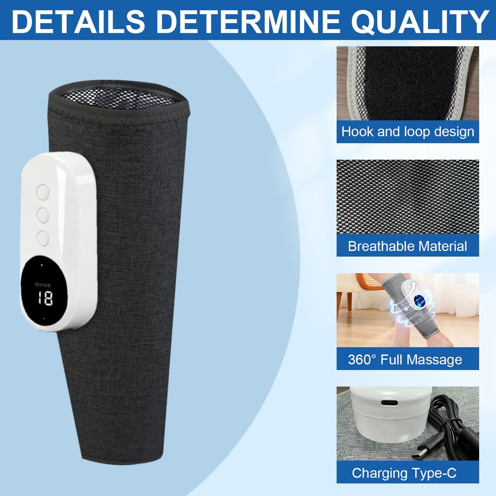 Eulay Leg Massager cordless design enables wireless use anywhere