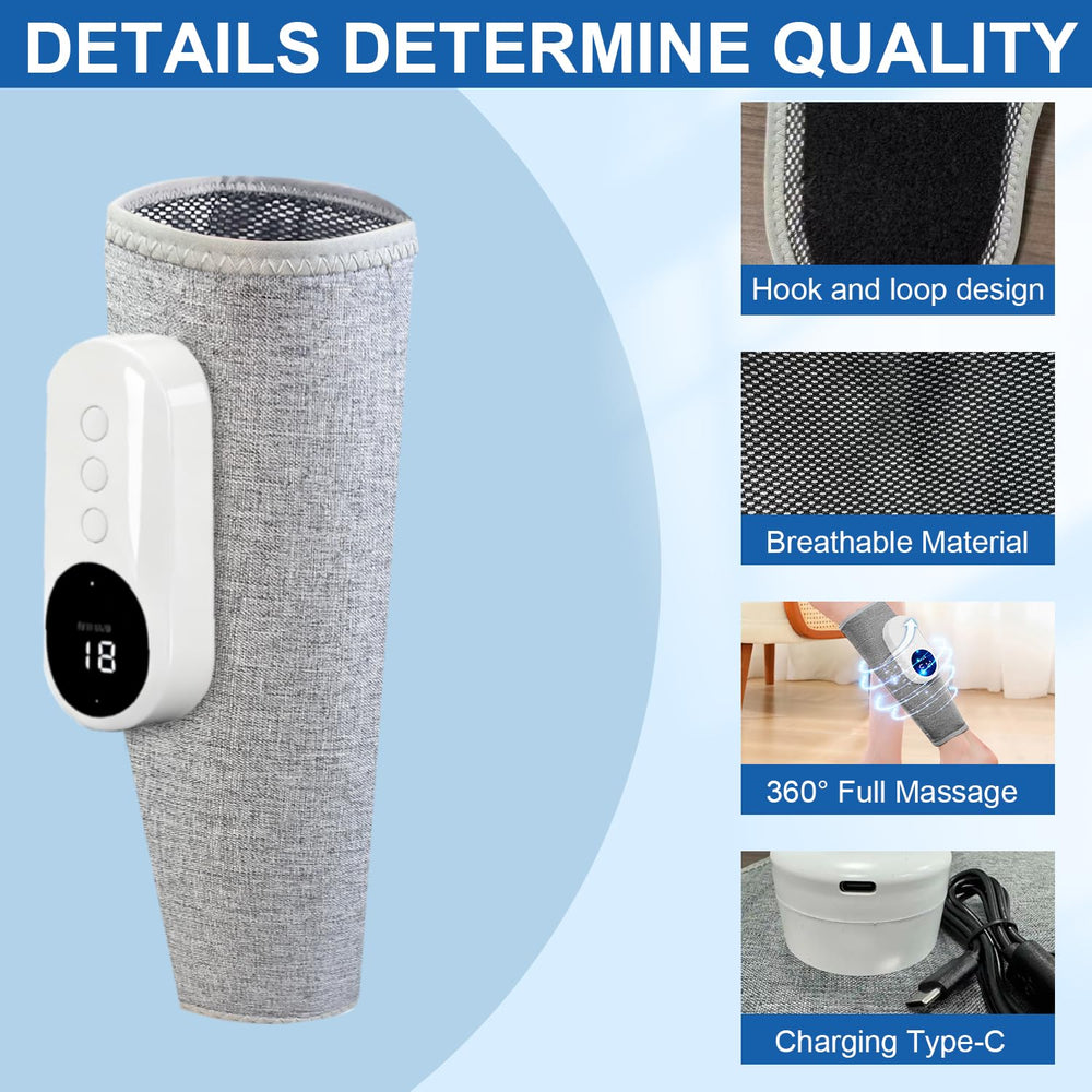 Eulay Leg Massager Velcro strap adjusts for different leg sizes.