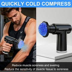 Eulay massage gun with six heads targets neck, shoulders, back, and limbs.