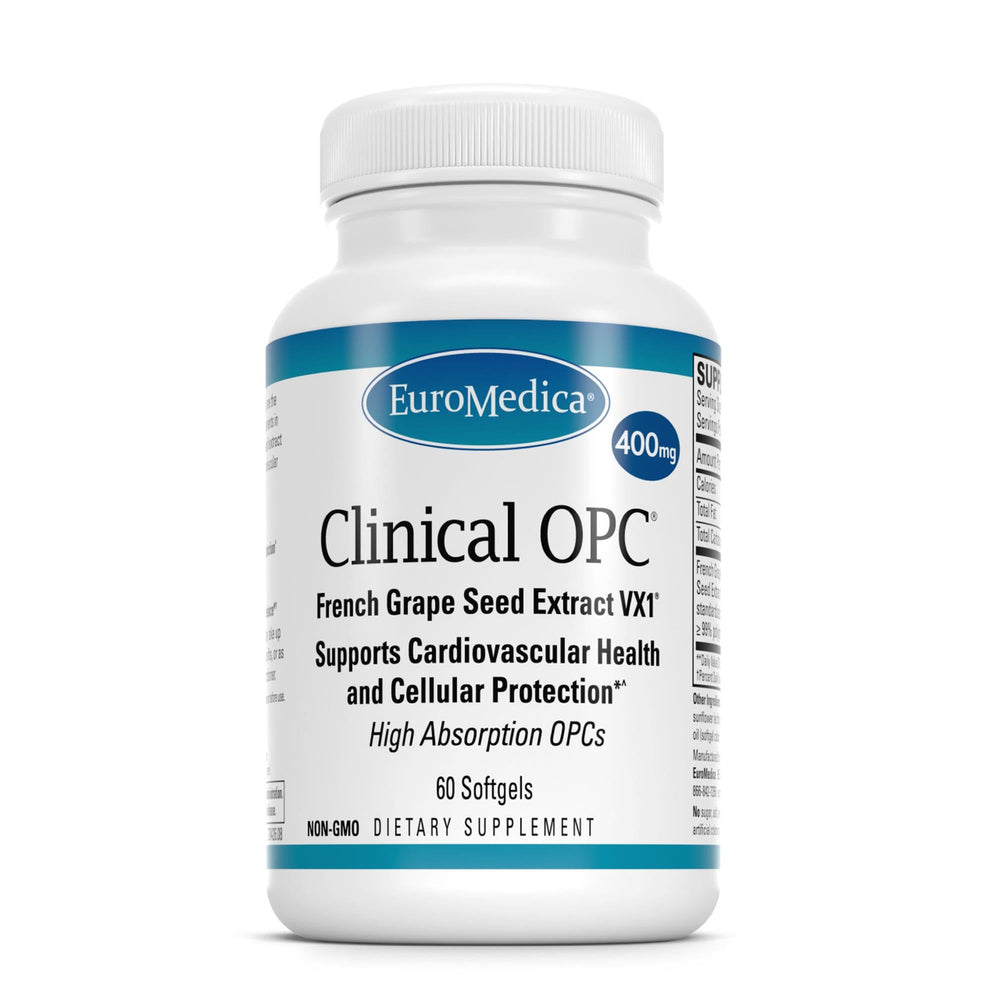 EuroMedica Clinical OPC bottle for heart health and cardiovascular support