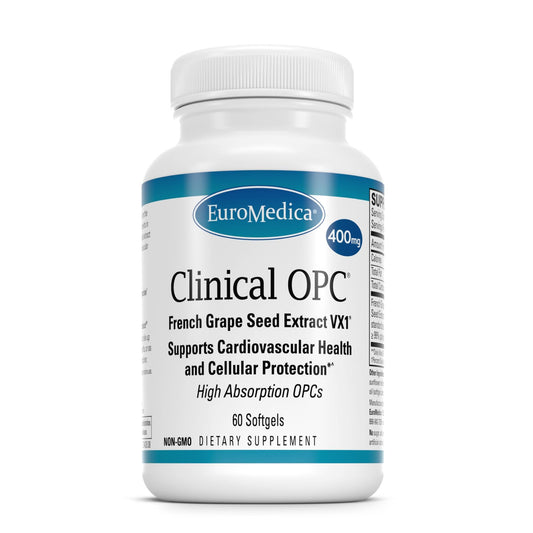 EuroMedica Clinical OPC bottle for heart health and cardiovascular support
