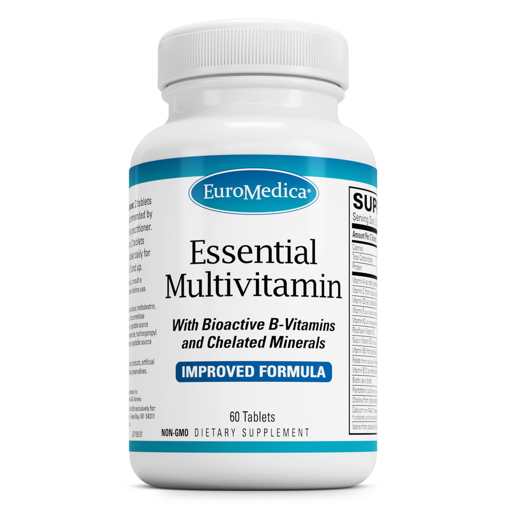 EuroMedica Essential Multivitamin bottle for daily immune and energy support