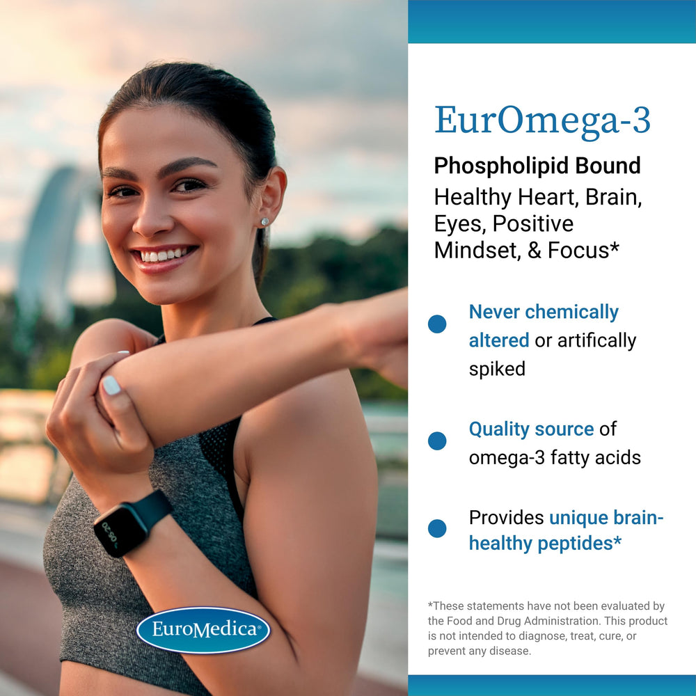 EuroMedica EurOmega-3 phospholipid formula for superior absorption.