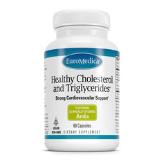 Euromedica Healthy Cholesterol bottle front view highlighting heart-supporting formula