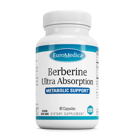 EuroMedica Ultra Absorption Brain bottle highlighting brain health support