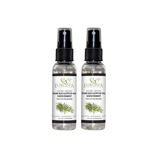 EuroSpa Aromatics pure eucalyptus showermist bottle for a spa-like aroma