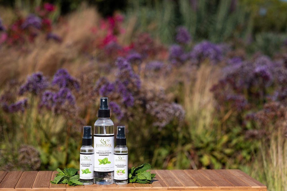 EuroSpa Aromatics travel-size eucalyptus oil for on-the-go refreshing showers.