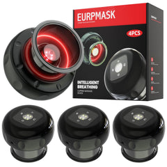 EURPMASK Choose Europe 4 Pack with red light cupping kit in action for recovery sessions