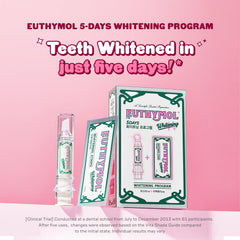 Euthymol color-change-booster-pink-to-white shows active brightening progress.
