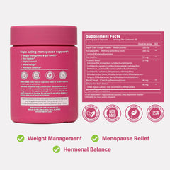EVABIOTIC Complete Menopause black cohosh tablet highlighting mood support