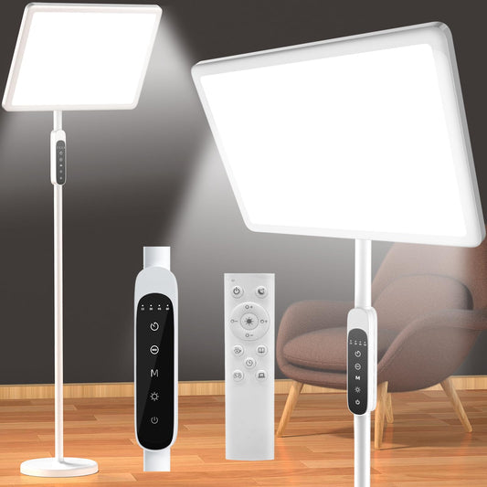 EVATEALE 12,000 Lux lamp front view showing bright daylight-like illumination for home use
