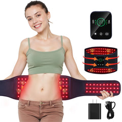 EVATEALE red light therapy belt focused on the back area for targeted relief.