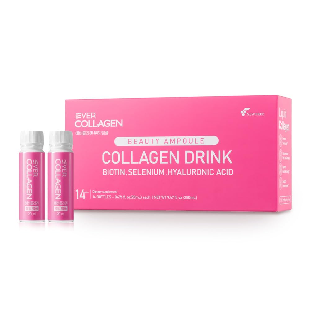 Ever Collagen Beauty Ampoule bottle for convenient daily beauty support.