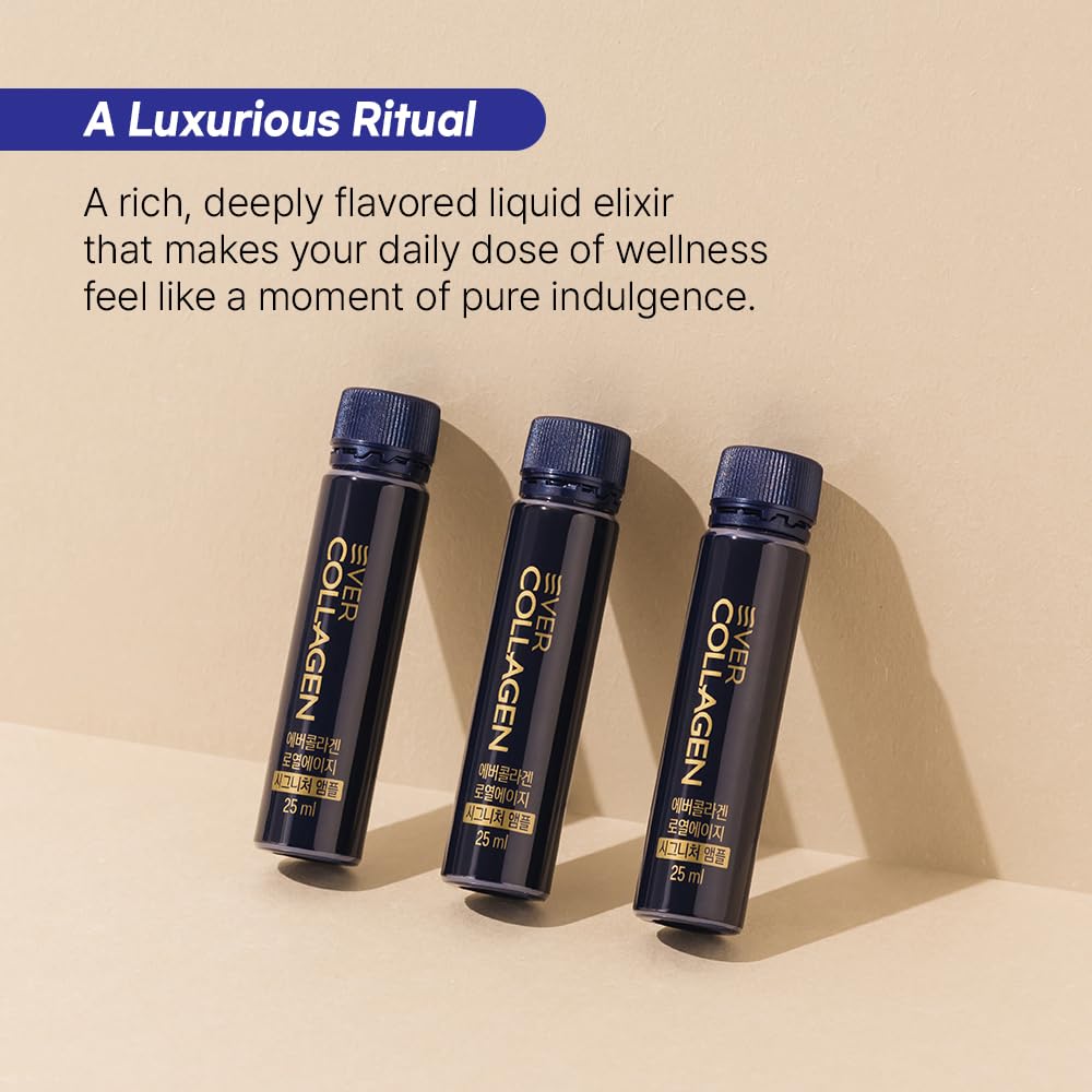 EVER COLLAGEN On-the-go ampoule packaging—perfect for busy mornings.