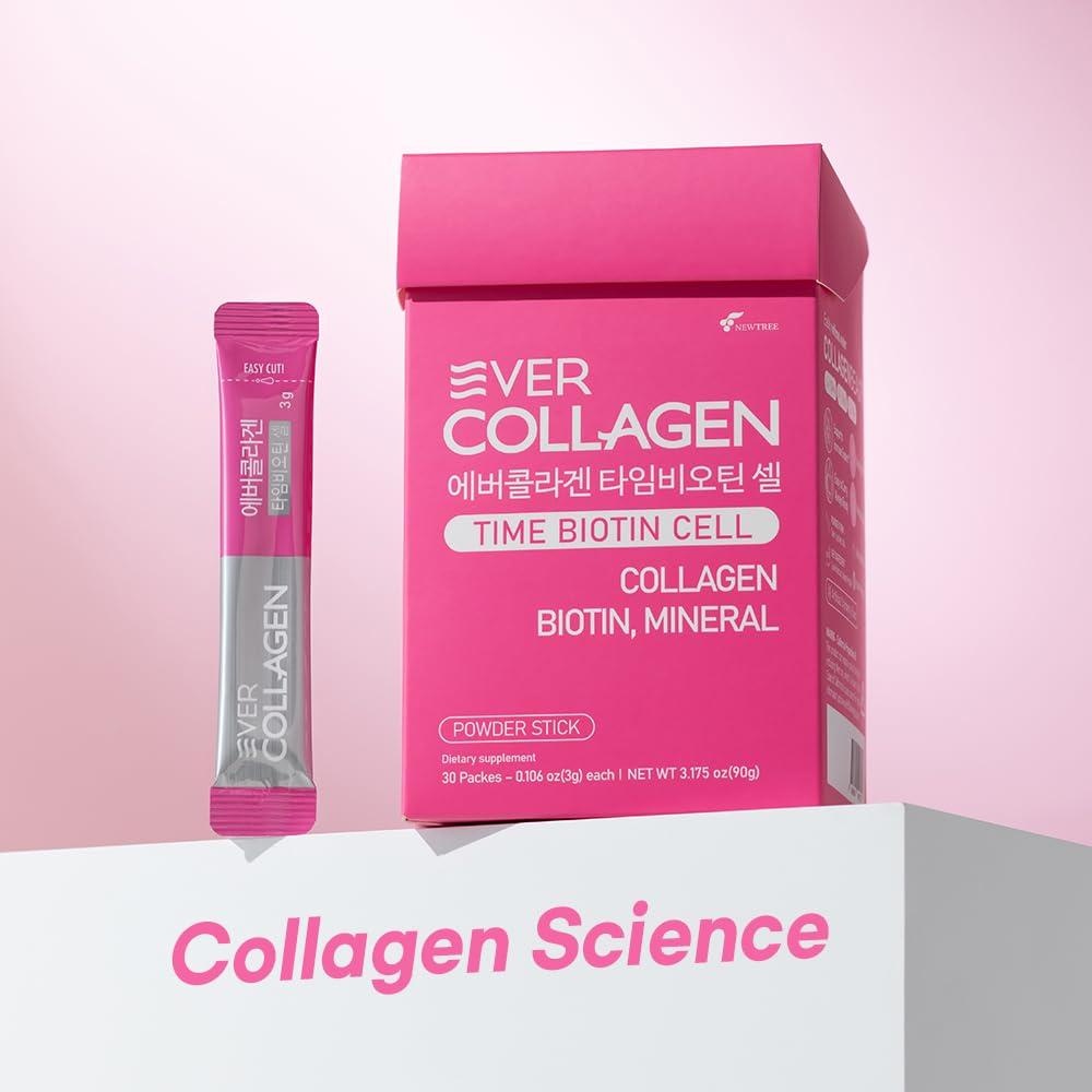 Ever Collagen Time Korean skincare-inspired sachets promote radiant skin during busy days.