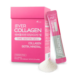 Ever Collagen Time low molecular weight marine collagen sticks offer quick absorption for daily beauty.