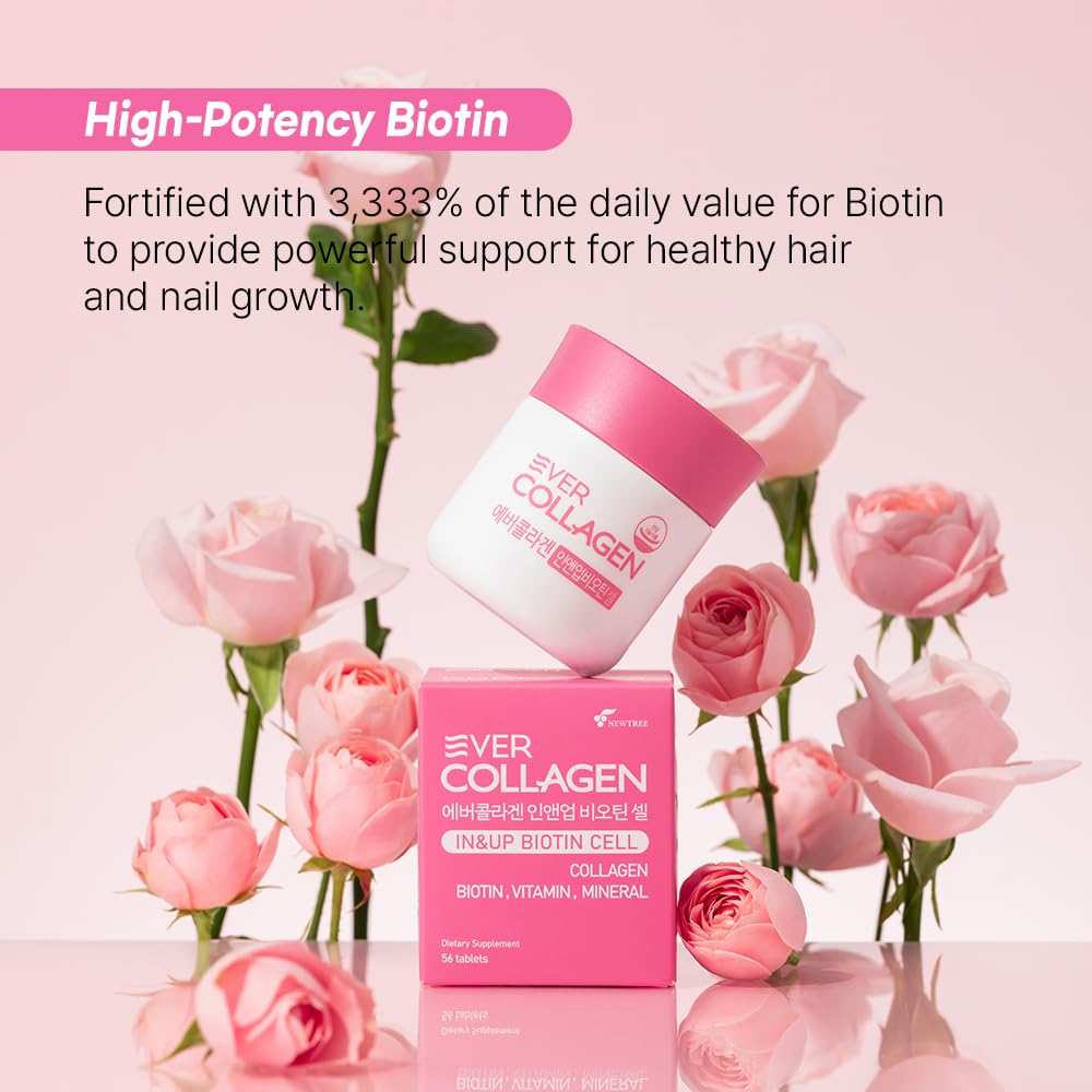 Ever Collagen Time pills with water, easy to take anytime.