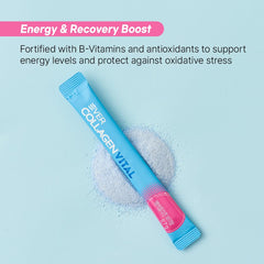 EVER COLLAGEN travel-ready 30-stick packs for easy hydration while traveling.