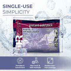 Ever Ready First Aid 4.5x7 inch cold pack covers larger areas.
