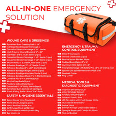 Gauze and bandages set for reliable wound care in rugged conditions.