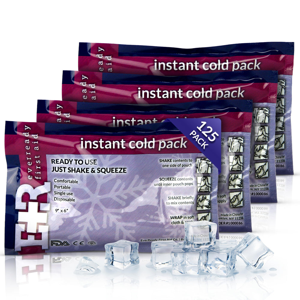 Ever Ready First Aid instant cold pack activation enables quick relief.
