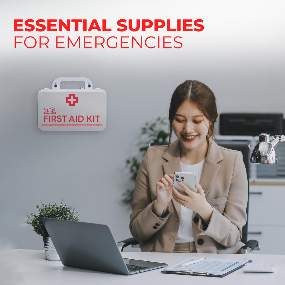 Instruction card with emergency contacts included in the kit