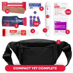 Ever Ready lancing device compact for on-the-go blood sampling.