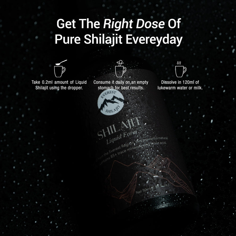 Everest Shilajit Drops lab-tested purity for confidence and safety.
