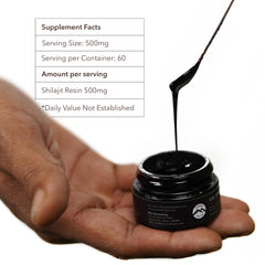 Everest Shilajit Resin amber texture close-up highlighting mineral-rich resin