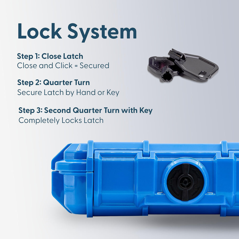 Evergreen Seahorse56 lockbox with detachable carrying handle for easy transport