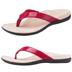 Everhealth orthotic flip flops show arch support for all-day comfort and arch alignment