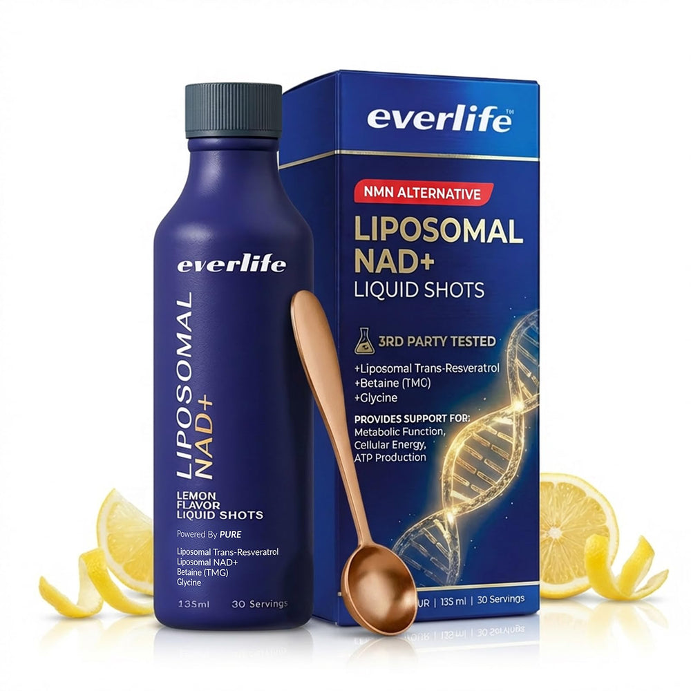Everlife NadPlus liquid shot bottle for easy daily energy support.