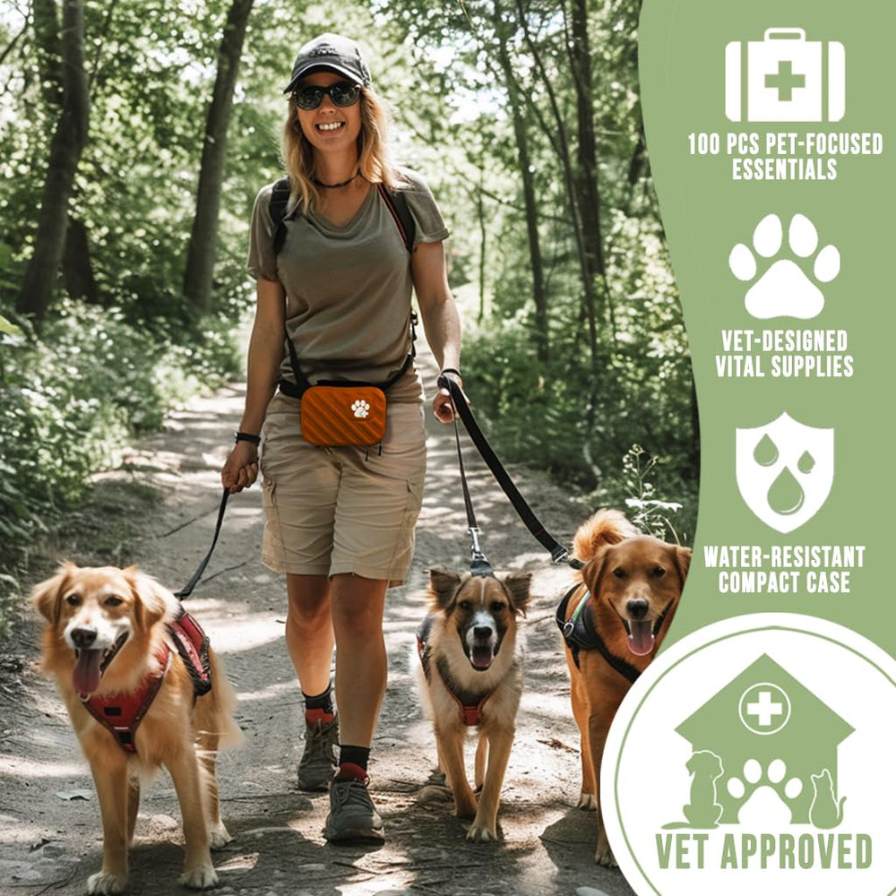 Guardian orange kit in action supports outdoor adventures and daily pet care