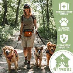 Guardian orange kit in action supports outdoor adventures and daily pet care