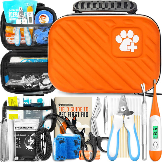 EVERLIT Care Pet Medic First Aid Kit outer view in guardian orange for quick access during emergencies