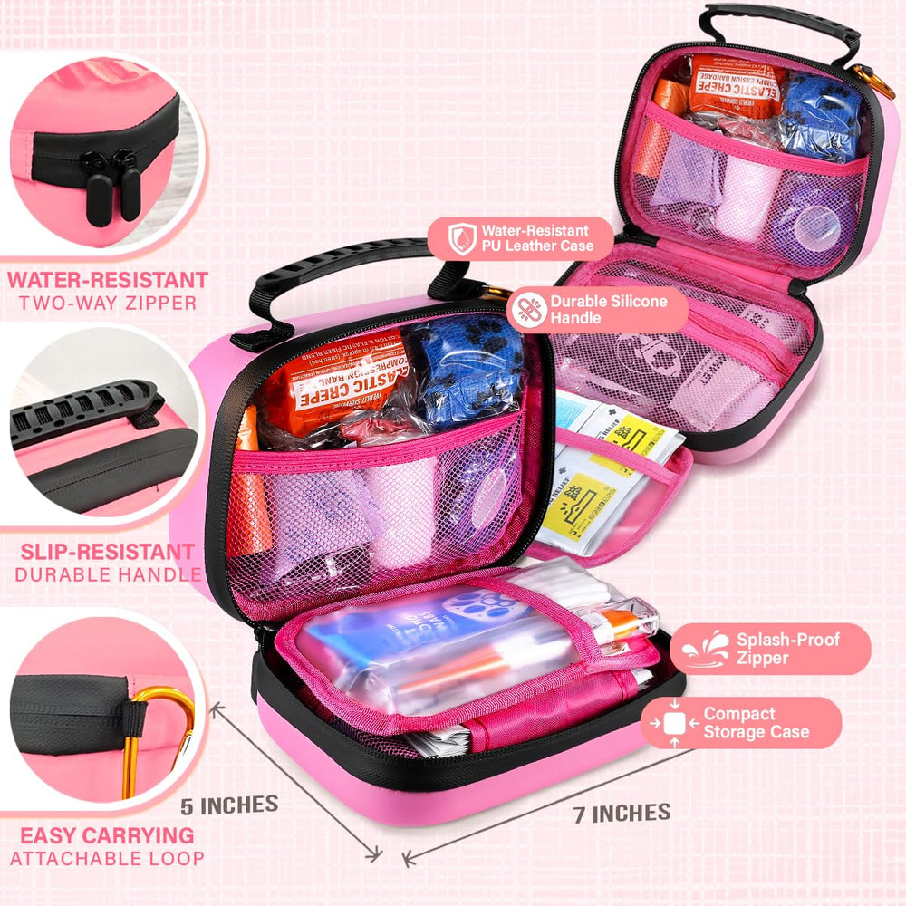 EVERLIT Pet Medic Kit contents assembled with 95 pieces for pet care.