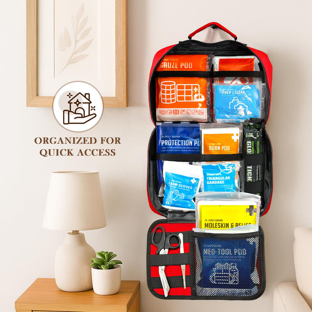EVERLIT CARE portable kit design minimizes space and maximizes readiness.