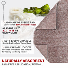 EverLIT dressing on wound illustration showing conformability for irregular wounds