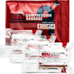 Everlit Mini Emergency Bandage in sterile vacuum packaging for quick bleeding control.