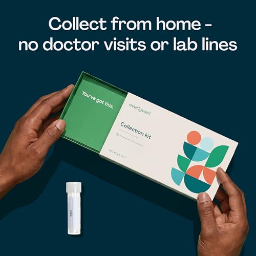 Everlywell Men's Health Test saliva sample being collected.