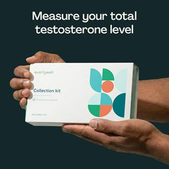 Everlywell testosterone blood sample collection in progress for home testing