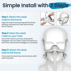 Everness AirTouch N20 fit cushion close-up shows seamless integration with large mask frame