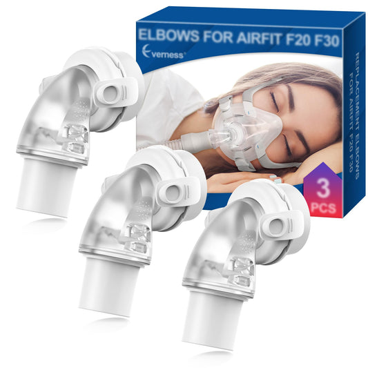 Everness elbow connector for F20/F30 with 360° swivel promotes flexible, leak-free use.