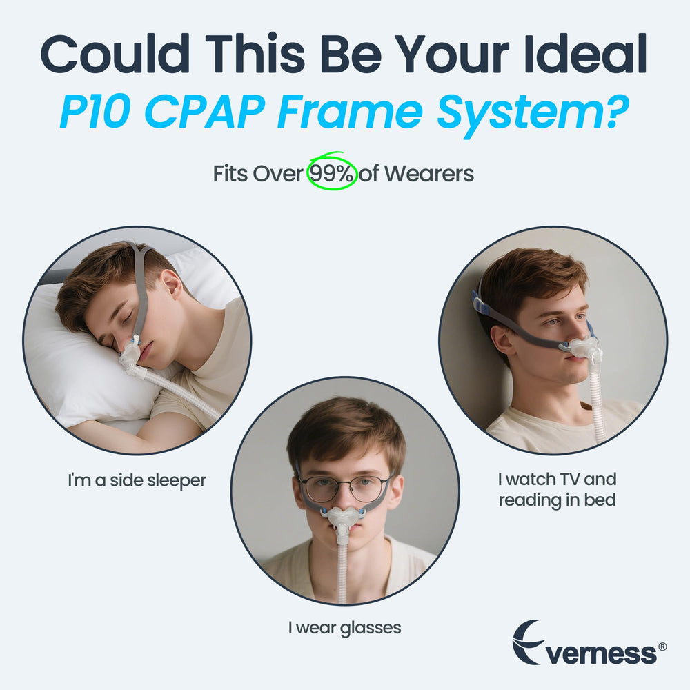 Everness P10 frame shows a durable, lightweight frame for lasting CPAP use.