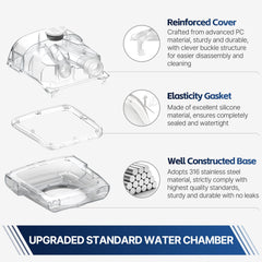 Everness water chamber rapid-refill port speeds daily filling without spills.
