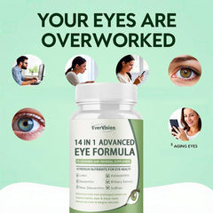 Evervision eye-nutrition capsules 120-count for convenient daily intake.