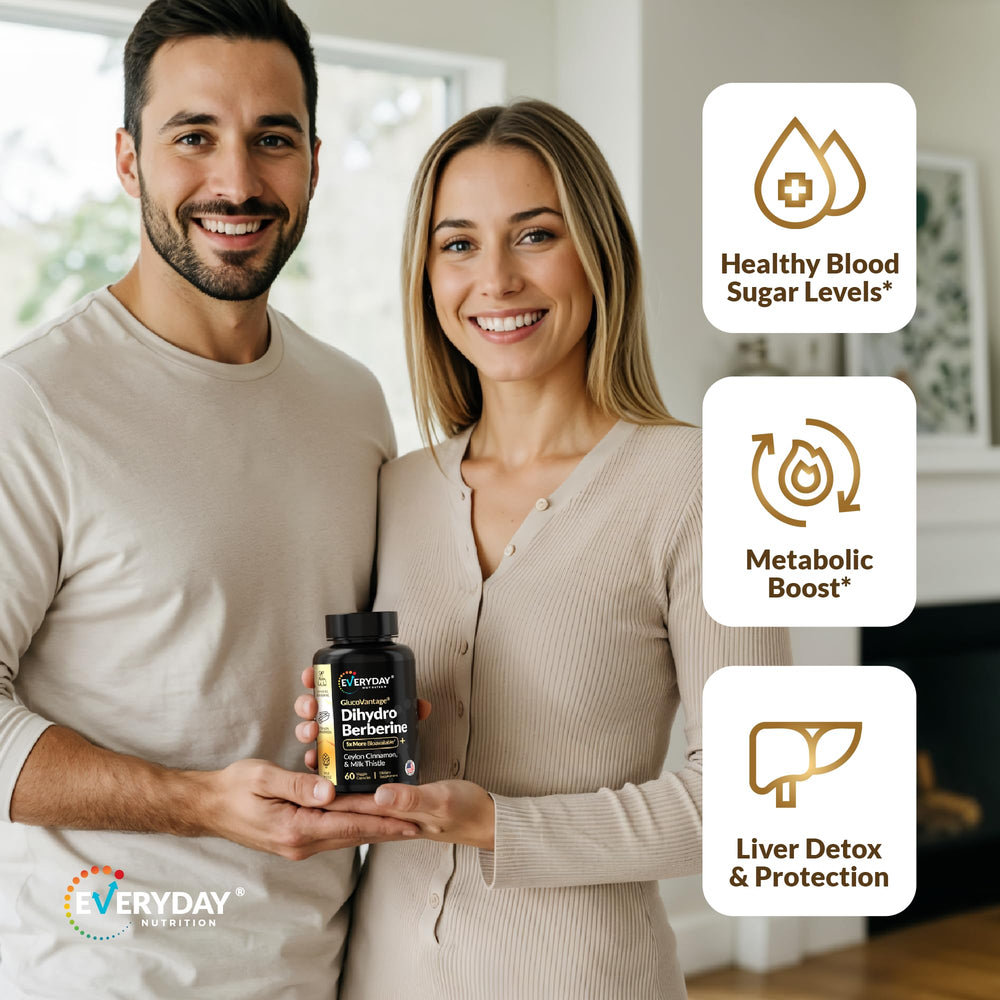 Everyday Nutrition Dihydroberberine bottle closeup highlighting premium formulation