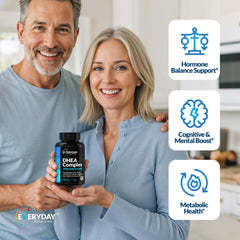 EVERYDAY NUTRITION Mineral blend bottle showing calcium, magnesium, zinc.